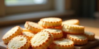 Biscuits ladyfinger faits maison sur une table en bois rustique