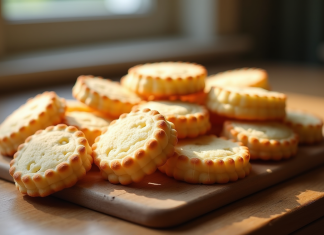 Biscuits ladyfinger faits maison sur une table en bois rustique