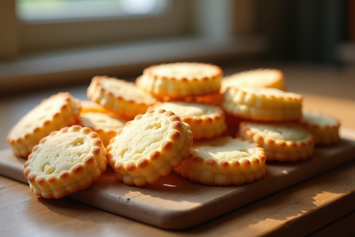 Biscuits ladyfinger faits maison sur une table en bois rustique
