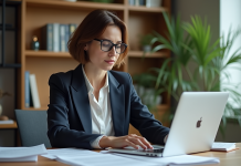 Traduction directe : comment ça se passe ? Les étapes clés à connaître Femme professionnelle en bureau lisant des documents
