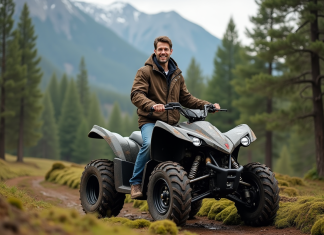 Les bénéfices d’acquérir un quad tout-terrain de qualité Homme en plein air avec quad en forêt verte